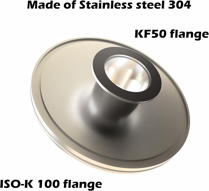 BROWNIAN MOTION TECHNOLOGY ISO-K 160 flange to KF50 flange reducer converter adapter - Image 2